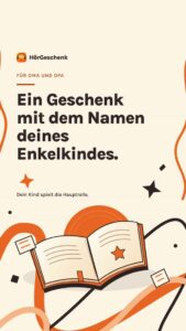 Personenbezogenes Geschenk mit Namen des Enkels, liebevoll gestaltet.