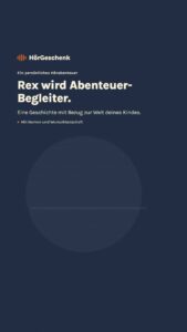 WarsoWerk Hörgeschenk Rex, Abenteuerbegleiter für Kinder, personalisiert.