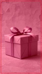 WarsoWerk Geschenkbox mit pinker Schleife, dekorativ.