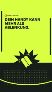 Warnung vor Smartphone-Ablenkung, WarsoWerk, Handy kann mehr als Ablenkung.